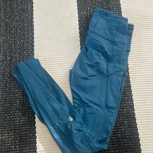 Lululemon Athletica blue fast and free Leggings